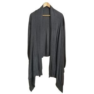 𝅺ARITZIA Dark Grey Thin Knit Warm Open Front Cashmere Cardigan Size extra-small
